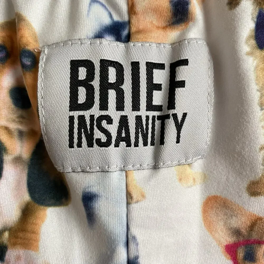 BRIEF INSANITY Lounge Pants Dog Puppies Novelty Sleep Medium‎ Unisex I Ruff You